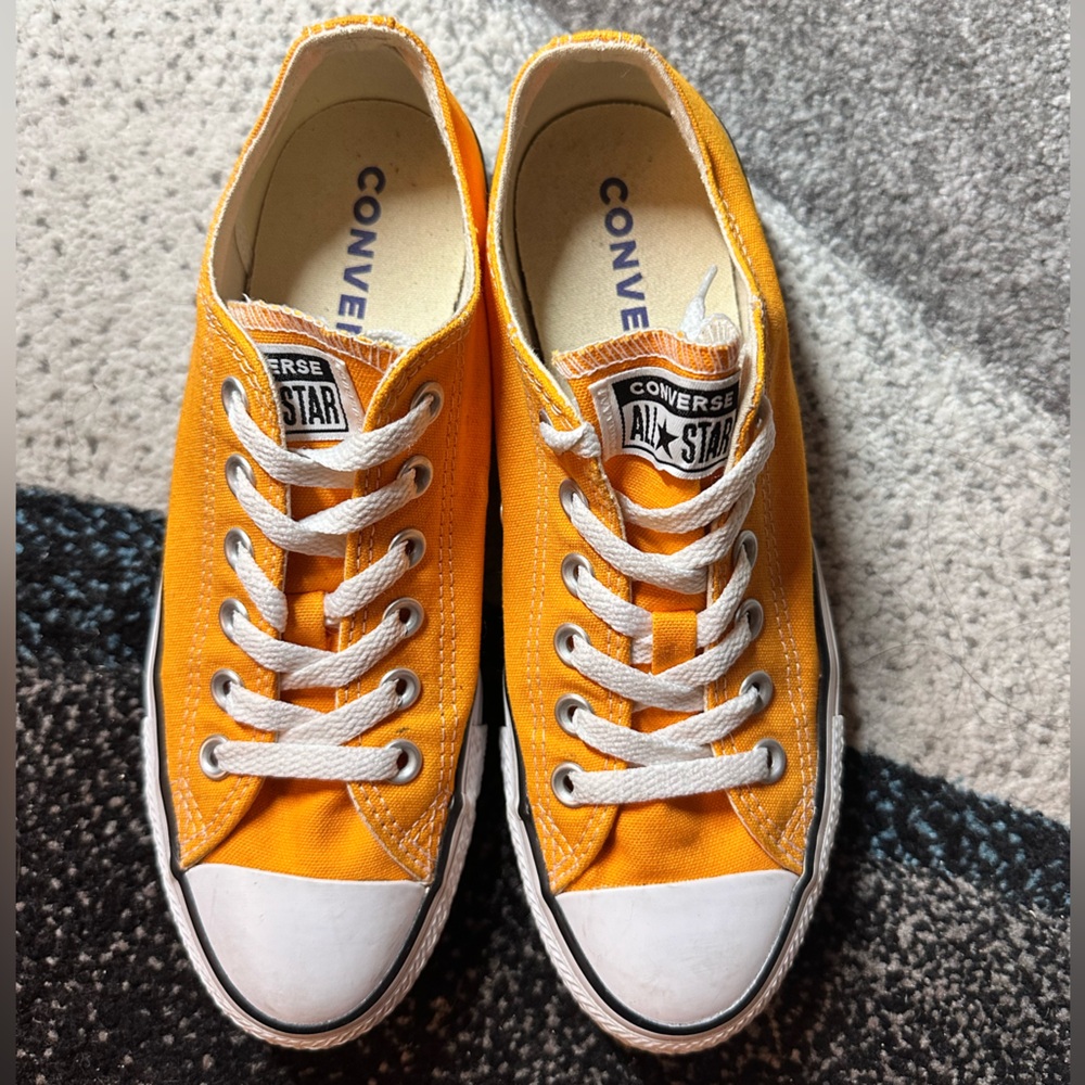 Converse All Star Low Top Sneakers, Orange, Women’s 7.5 / Men’s 5.5